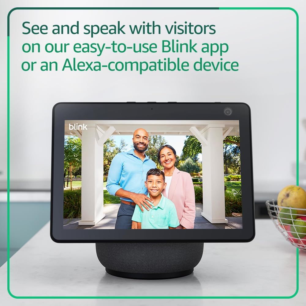 Blink Video Doorbell + Outdoor 4 XR – Wireless smart security cameras, two-year battery life, go up to 400 feet from your home with extended range. Sync Module XR included.