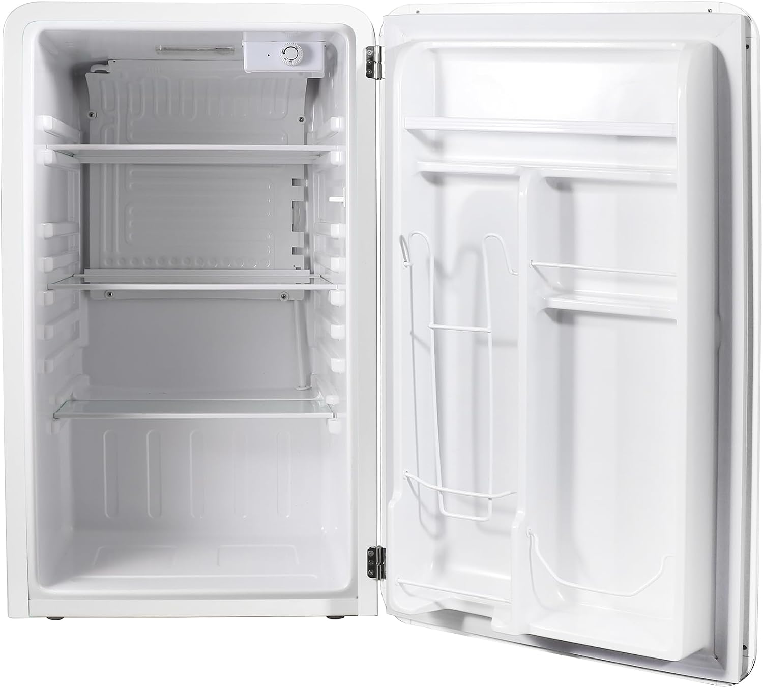 Magic Chef 17.5 in. 3.2 cu.ft. Retro Mini Refrigerator in White, without Freezer
