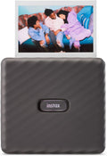 Fujifilm Instax Link Wide Photo Printer, Mini, Wireless Bluetooth, Portable, Compact, and Lightweight Polaroid Picture Printer, Compatible with iPhone iOS and Android Devices - Mocha Gray (Renewed)