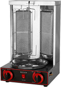 Vertical BBQ Machine Commercial, 360° Rotating Gas Kebab Grill Machine, Adjustable Temperature, Easy to Clean, for Grilling Meat