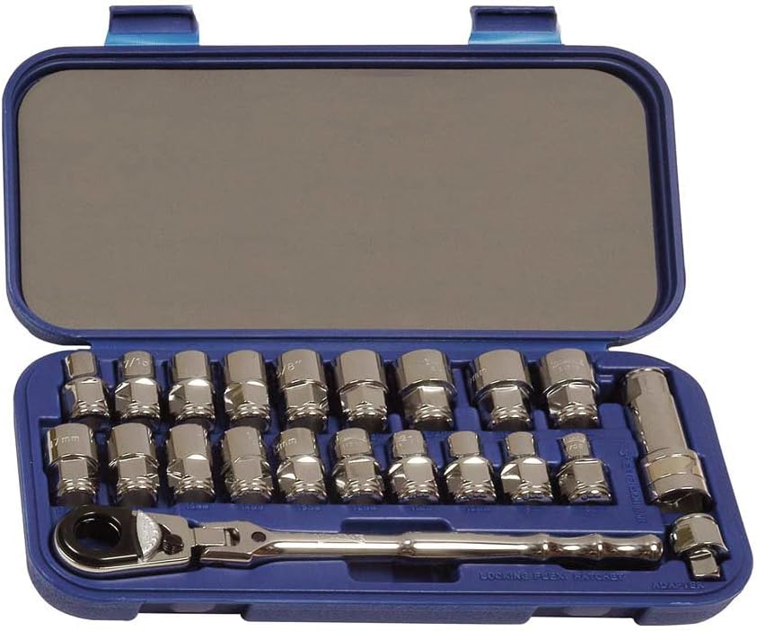 Williams 50671 3/8-Inch Drive Bolt Thru Socket Set, 22 -Piece