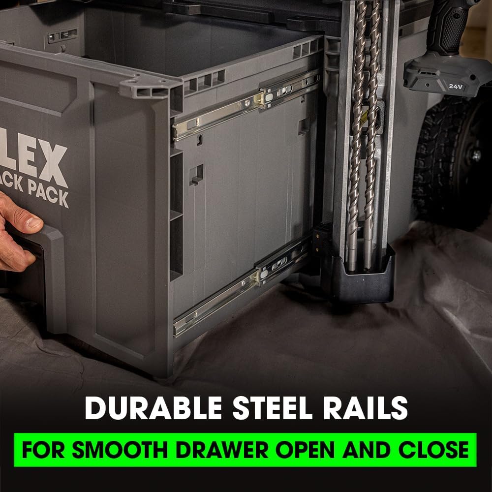 FLEX STACK PACK Storage System Rolling 1-Drawer Tool Box - FS1108