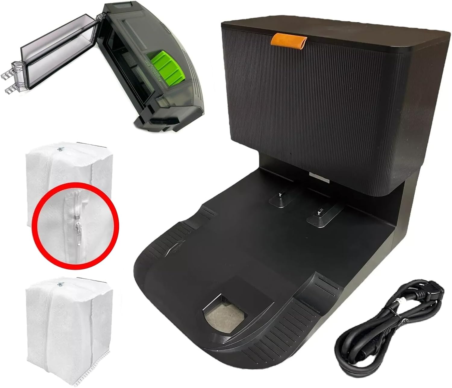 Automatic Dirt Disposal Charging Dock Self Empty Home Base Replacement for Roomba j5 j5+ j6 j6+ j7 j7+ j8 j8+ j9 j9+ Robot Vacuum Cleaner. (Updated Short Base)