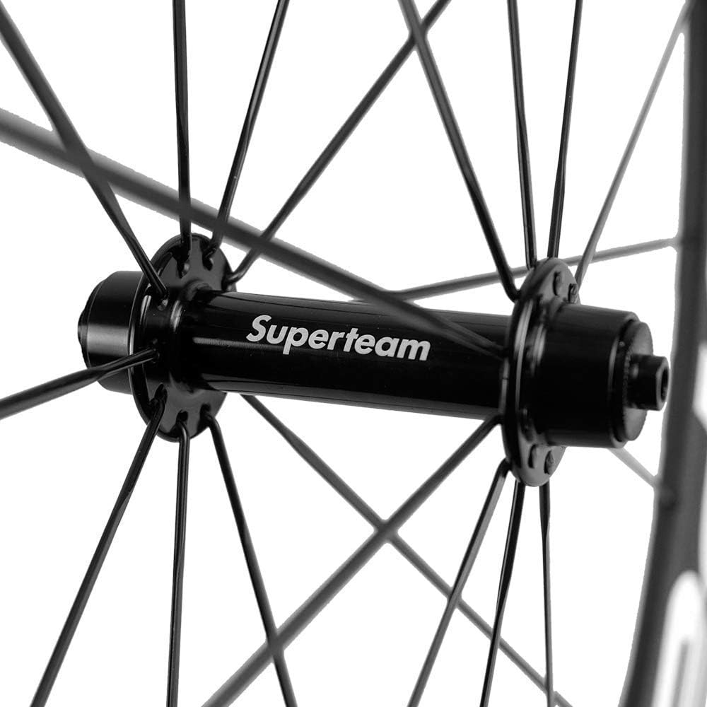 Superteam 50mm Clincher Wheelset 700c 23mm Width Cycling Racing Road Carbon Wheel Decal