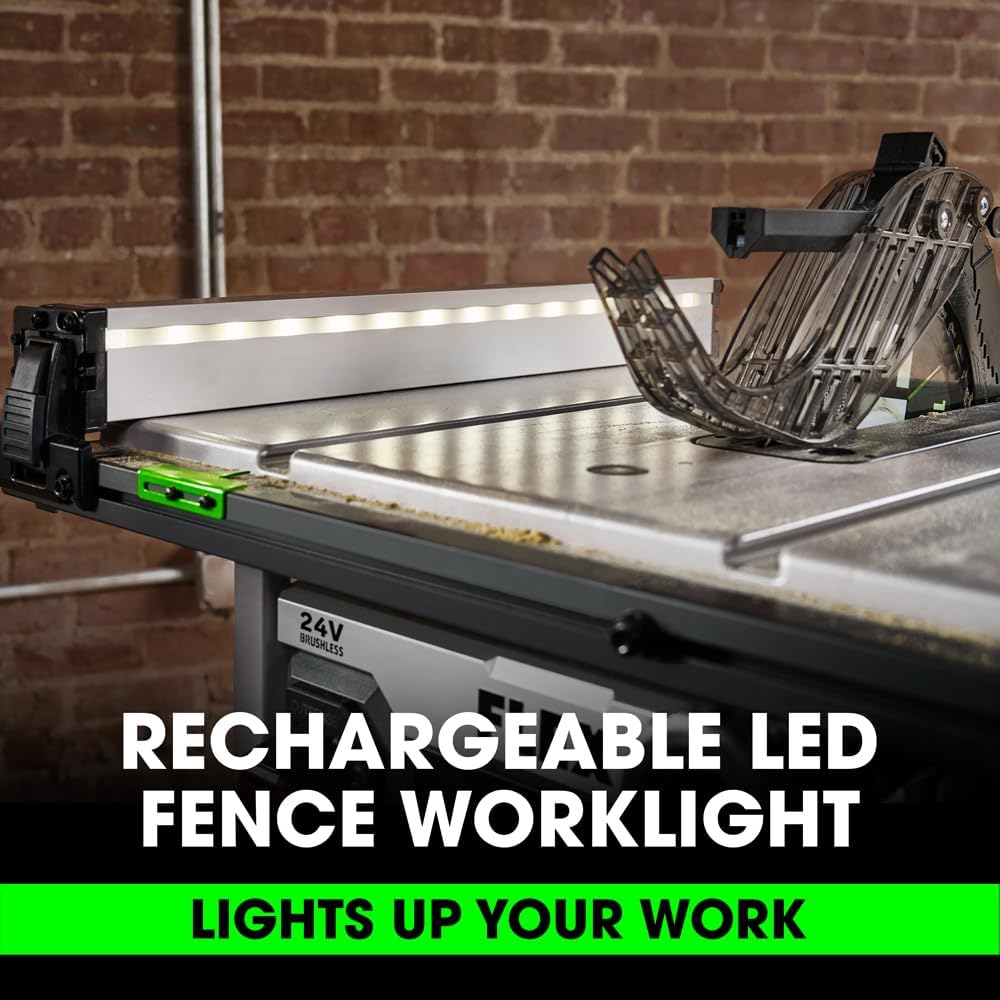 FLEX 24V Brushless Cordless 10-Inch Table Saw Tool Only, Battery and Charger Not Included - FX7221-Z