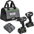 2 Tool Combo Kit,Hammer Drill w/Turbo Mode & Impact Drvr