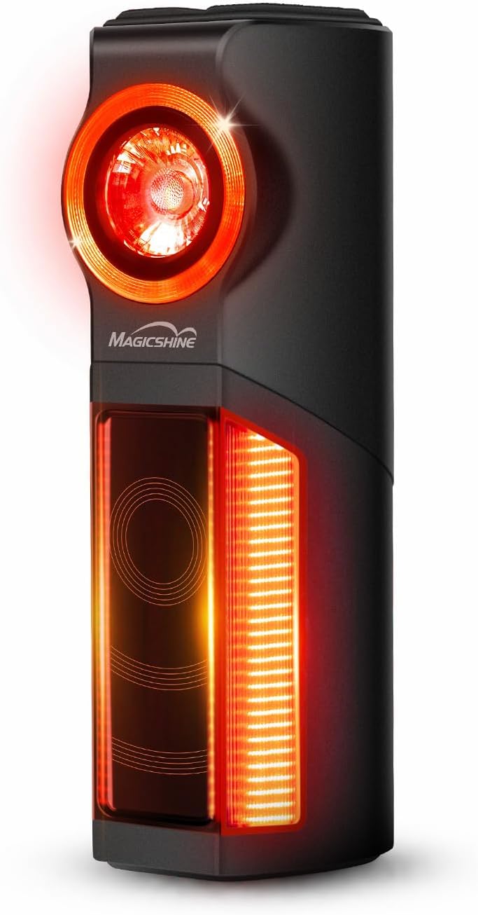 MagicShine SEEMEE R300 Bike Radar Tail Light with Smart Rearview Detection,270°Wide Angle Boosts Rider Awareness & Visibility Battery Life 100H,IPX6 Waterproof,ANT+ Compatible with Garmin/Wahoo