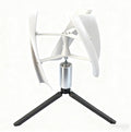 25W Vertical Axis Wind Turbine 15V, Three-Phase Permanent Magnet Generator, 3-Blades PAL DIY Portable Wind Power Turbine Wind Generator Kit For Homes,Boats,Cabins,Gazebos White