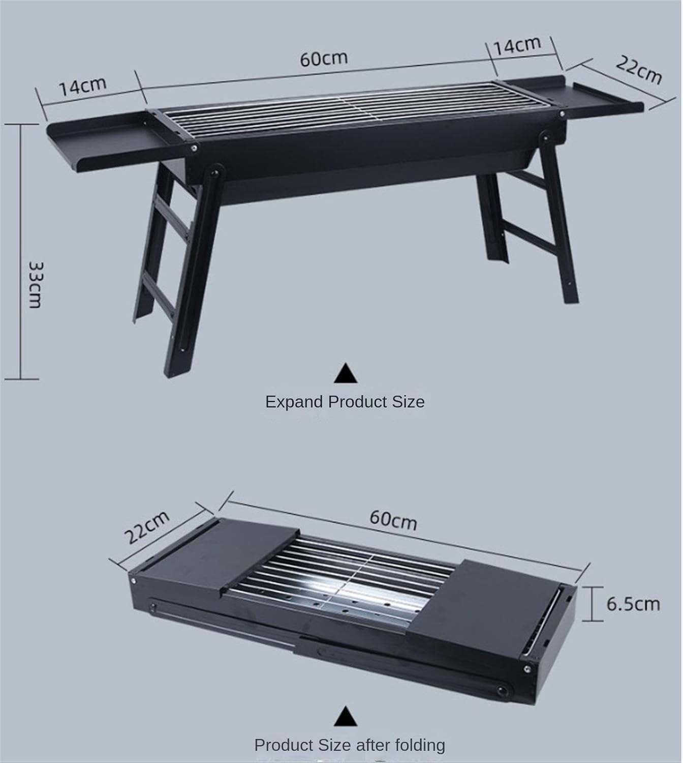 Portable Charcoal Grill Outdoor Charcoal Grills Functional Barbecue Grill Home Multifunctional for Picnic Camping BBQ Grill for Outdoor