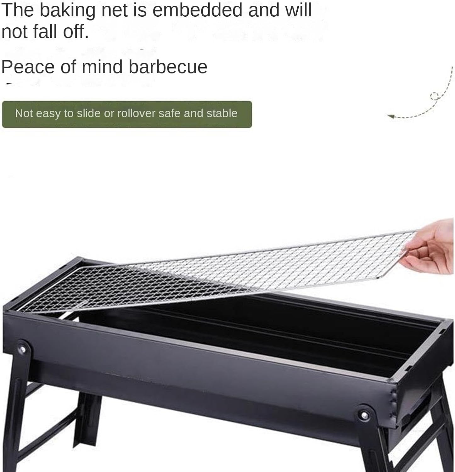 Portable Charcoal Grill Portable Charcoal Grill Foldable Grill Outdoor for Travel Camping BBQ Grill Stainless Steel BBQ Grill for Outdoor