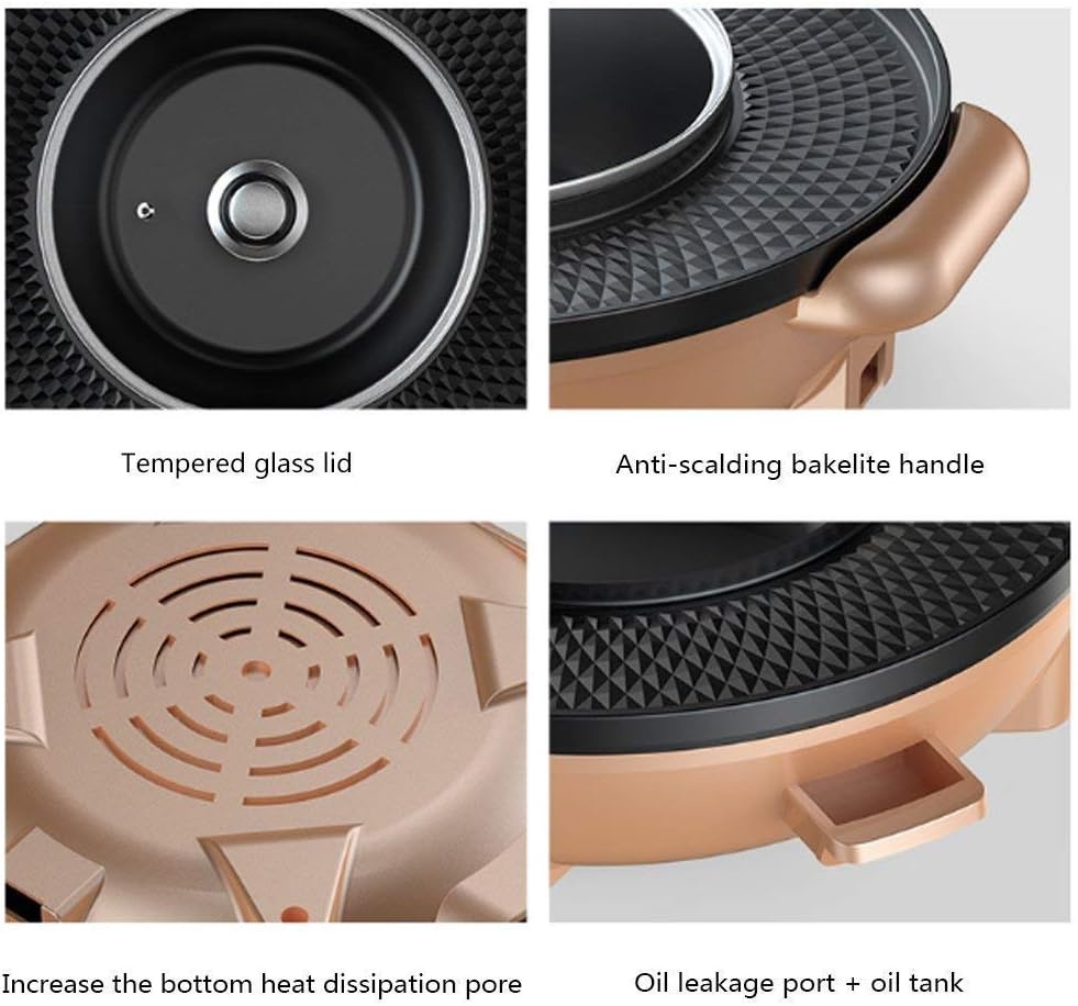 Barbecue Grill Multi-function Barbecue Pot, Electric Baking Pan, Electric Hot Pot, One-pot Grill, Korean Barbecue Hot Pot