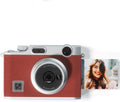 iDPRT Hanin Instant Film Camera, Instant Print Camera, Instant Digital Camera Wireless Bluetooth Photo Printer (2x3 inches) 10 Sheets, Brown