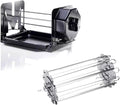 ROTO-Q 360 Non-Electric Rotisserie Kit with 10-Piece Skewer Set - Cordless Spit Roaster for Grills, Ovens, Smokers, BBQs - Indoor & Outdoor Cooking (Black)
