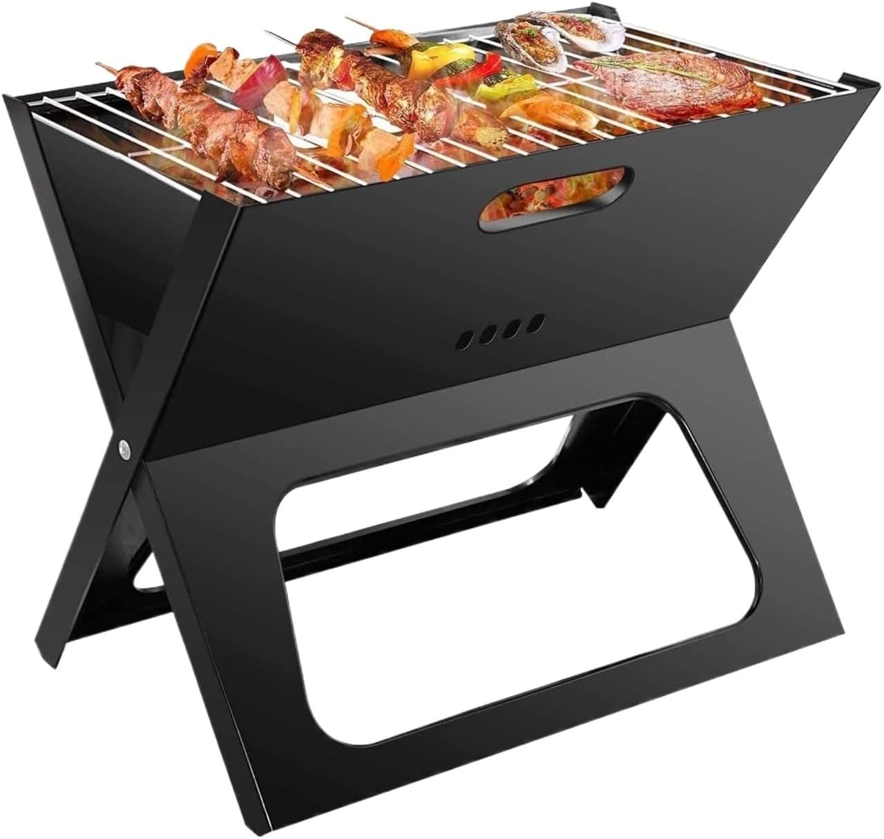 Portable Charcoal Grill Folding Barbecue Portable Charcoal Grill Tools Ultralight Foldable Grill Suitable for Camping BBQ Grill for Outdoor