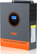 PowMr Solar Inverter 3200W 24VDC to 110VAC, 3200W Pure Sine Wave Inverter Bulit-in 60A MPPT Controller, Off-Grid 3000W Power Inverter for Home Energy Storage Battery Backup