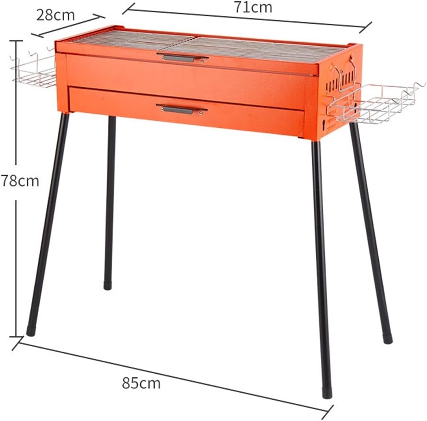 Portable Charcoal Grill Outdoor Barbecue Grill Charcoal Grill Barbecue Portable for Picnic Garden Terrace BBQ Grill for Outdoor