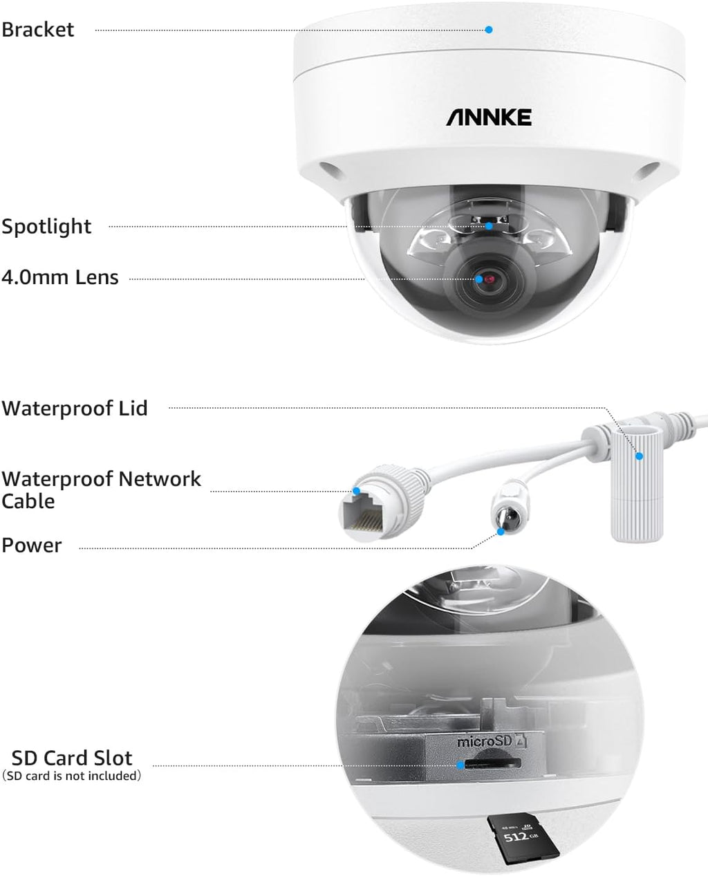 ANNKE H800 32CH PoE Home Security Camera System, 24 x Wired 4K Outdoor IP Cameras with Clear Night Vision, H.265+ 12MP NVR Surveillance System 6TB HDD, for 7/24 Recording