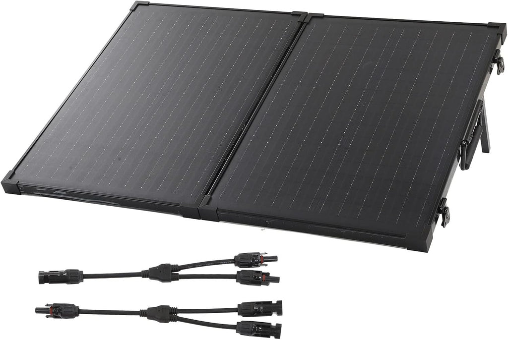 IP65 High Efficiency Foldable Solar Panel Portable Foldable Solar Generator Charger with Stand for Power Station (100W)