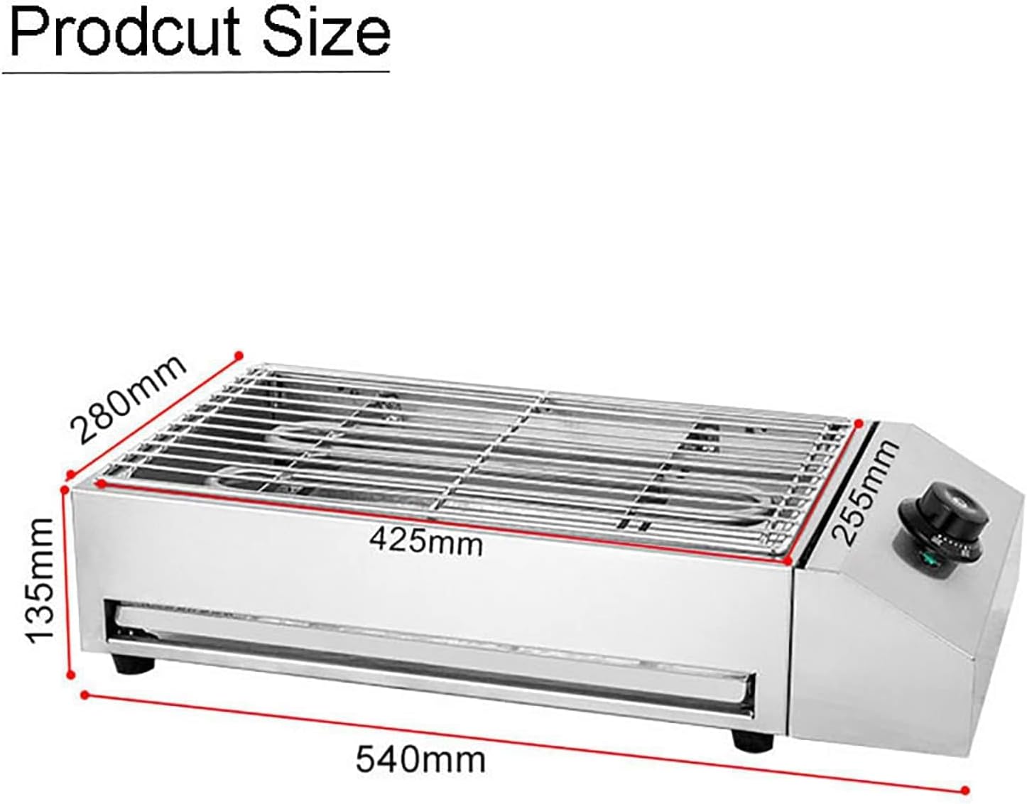 Electric BBQ Barbecue Grill Machine,Smokeless Grill,with Water-Filled Drip Tray & Temperature Control,for Home Cooking