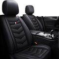 Car Seat Covers Fit for Toyota Sienna 2000-2025, Leather Seat Covers for Car, Waterproof Non-Slip Durable Car Seat Protector(2 Seats,Black)