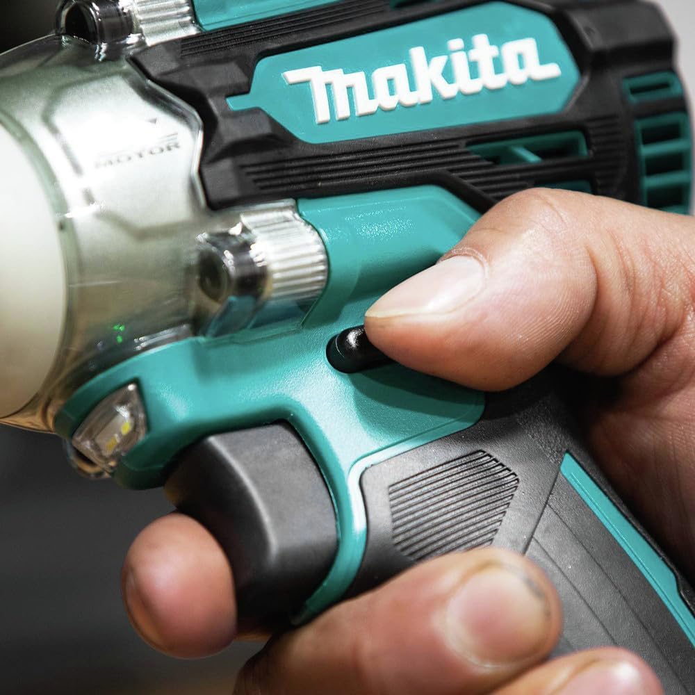 Makita XWT16Z 18V LXT® Lithium-Ion Brushless Cordless 4-Speed 3/8' Sq. Drive Impact Wrench w/Friction Ring Anvil, Tool Only