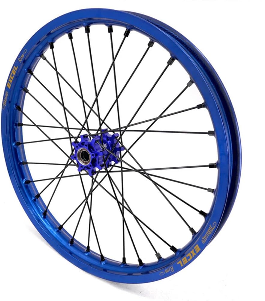KKE 1.6 * 19' & 1.85 * 16' E-Moto Wheels Takasago EXCEL Rims Fit Surron Light Bee-x 2019-2025 Blue hub/Black Spoke Dirt Electric Bike