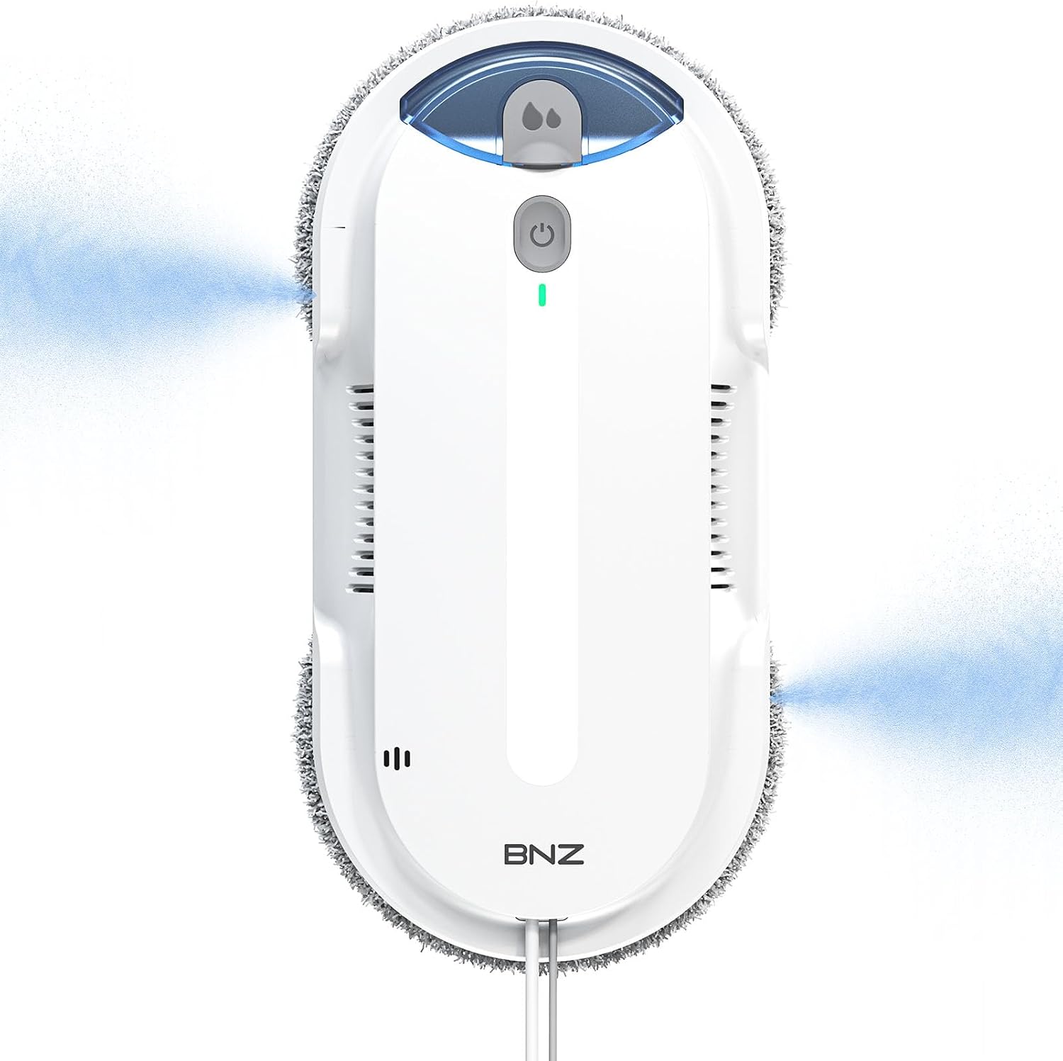 BNZ Smart Window Cleaning Robot, Twin Turbo & Dual Auto-Spray Window Cleaner with Multiple Safety System, AI Path Planning, Frameless Edge Detection, K1 (White)