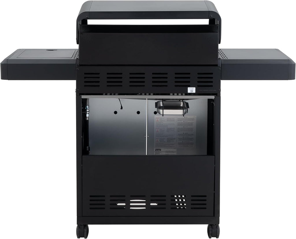 Monument Grills Mesa Series, Outdoor Barbecue Stainless Steel 4 Burner Propane Gas Grill, 52,000 BTU Patio Garden Barbecue Grill with Side Burner and Knob Controls, Mesa425 with BBQ Cover