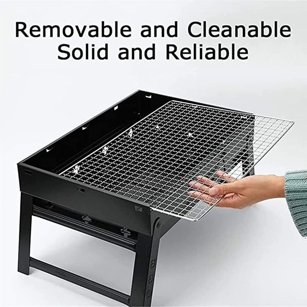 IRYZE Portable Charcoal Grill Charcoal Grill Easy to Install Barbecue Grilling Portable for Outdoor BBQ Picnic Patio Backyard BBQ Grill for Outdoor (Size : 43x29x23cm)