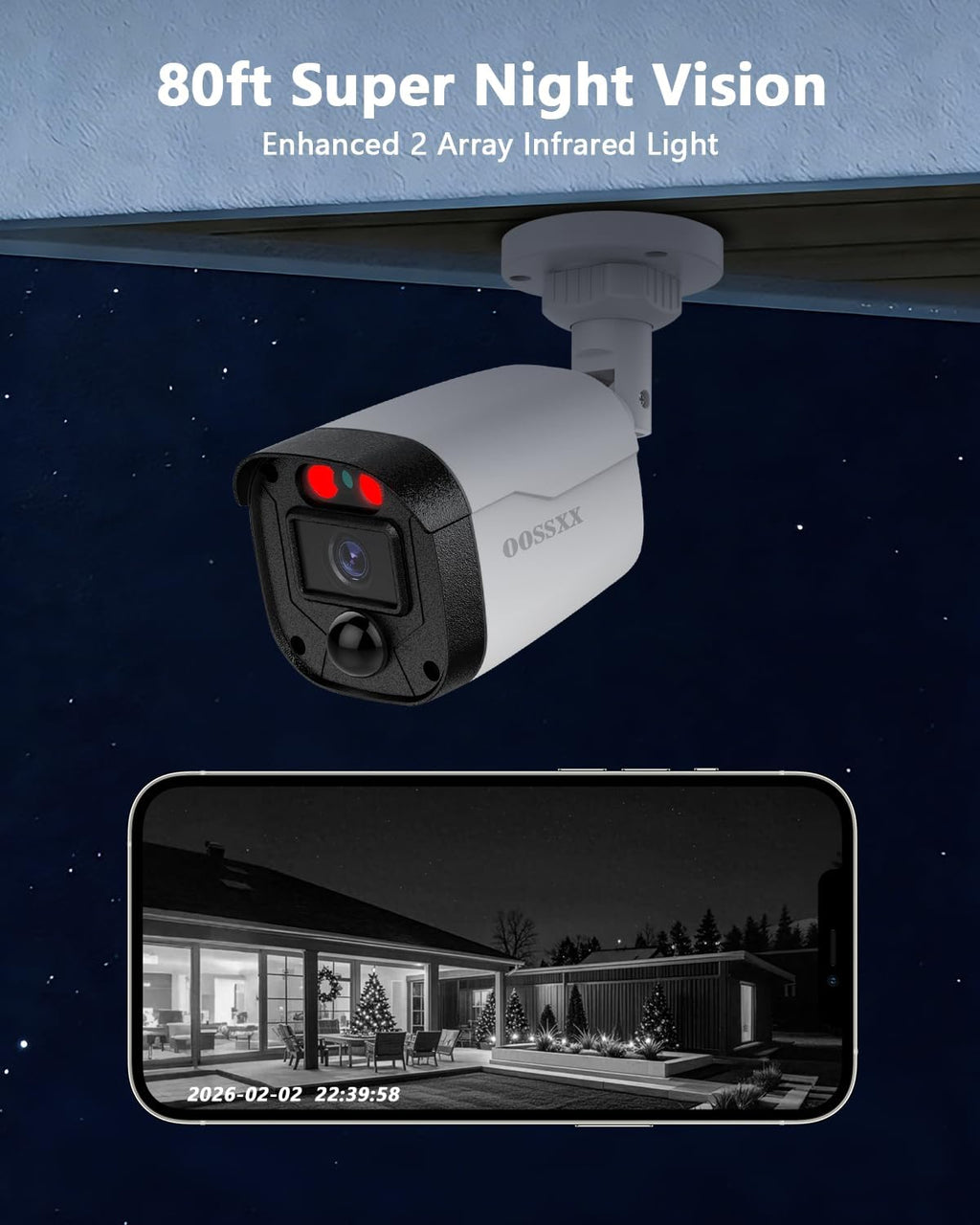 (2026 Update) 5MP Wired Security Camera System Outdoor, 16CH DVR with 16 x 122° Wide Angle Home Surveillance Cameras, IP67 Waterproof, Free App No Monthly Fee, Remote Control, 65ft Night Vision