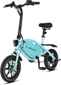 ANCHEER 14' Folding Electric Bike for Adults, 19.8MPH Ebike with 350W Motor[Peak 500W], 48V 374Wh Battery, Cruise Control, UL2849 Compliant Electric Bicycle, Compact Electric Mini Bike for Teens