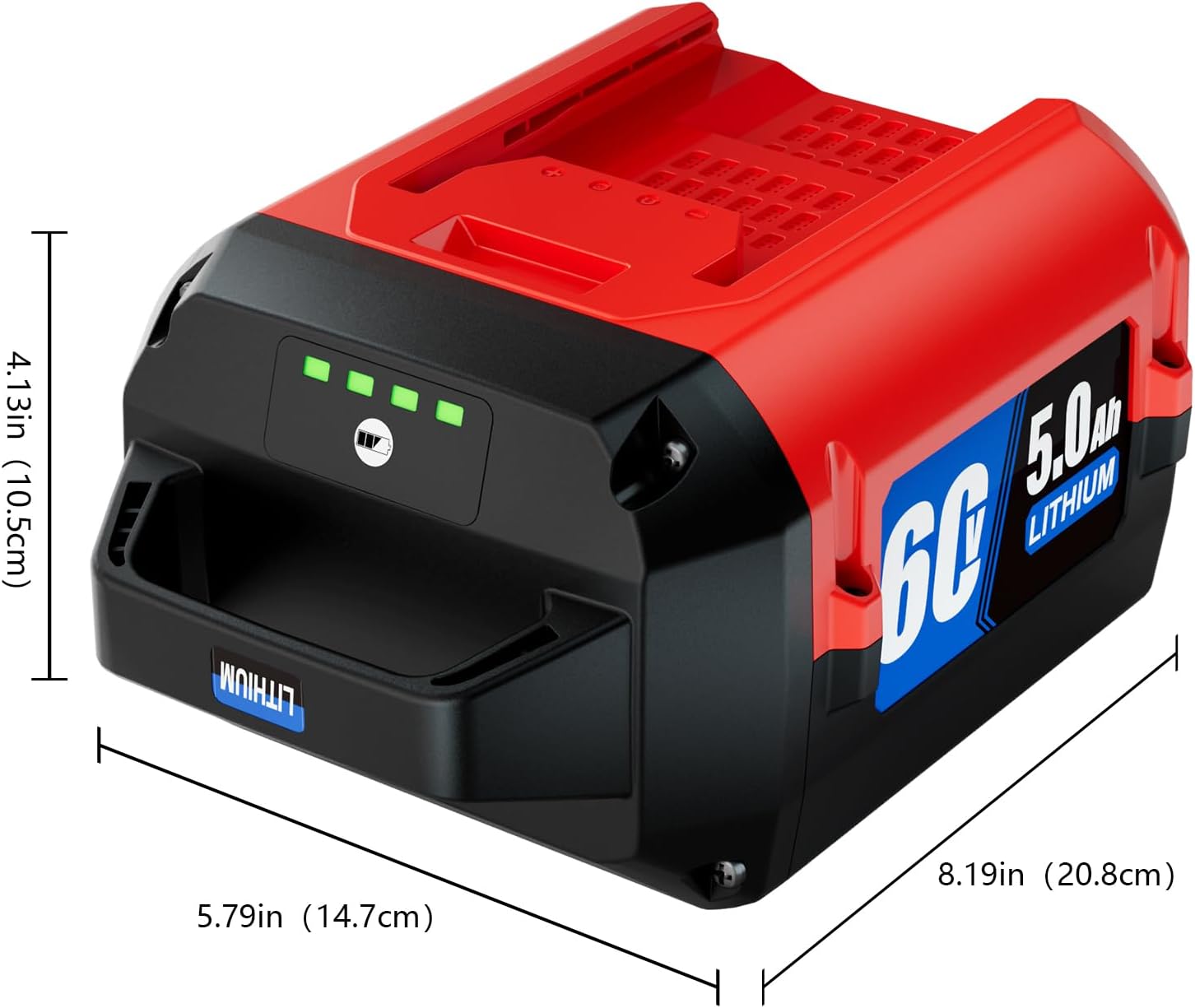 5.0Ah Lithium-ion Battery Fit for Toro L108, L135, L216, L324, L405, 88620, 88625, 88640, 88660, 88675 - Compatible with Toro Flex Force Power System 60 Volt Max Battery Pack (1 Pack)