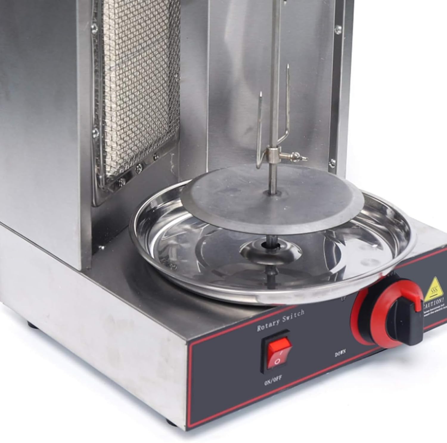 Small Shawarma Lpg/Gas Grill Machine, 360° Automatic Rotation, Adjustable Height, Fast and Even Heating, Capacity 3kg/Hour, Household Chicken Roaster