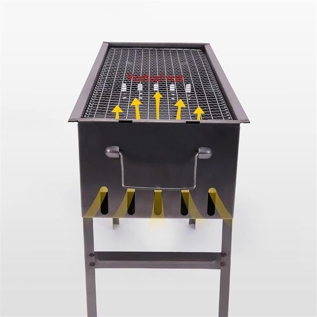Portable Charcoal Grill Outdoor Folding Charcoal Barbecue Grill Portable for Garden Camping Family Dinners BBQ Grill for Outdoor(50 * 47 * 23cm)