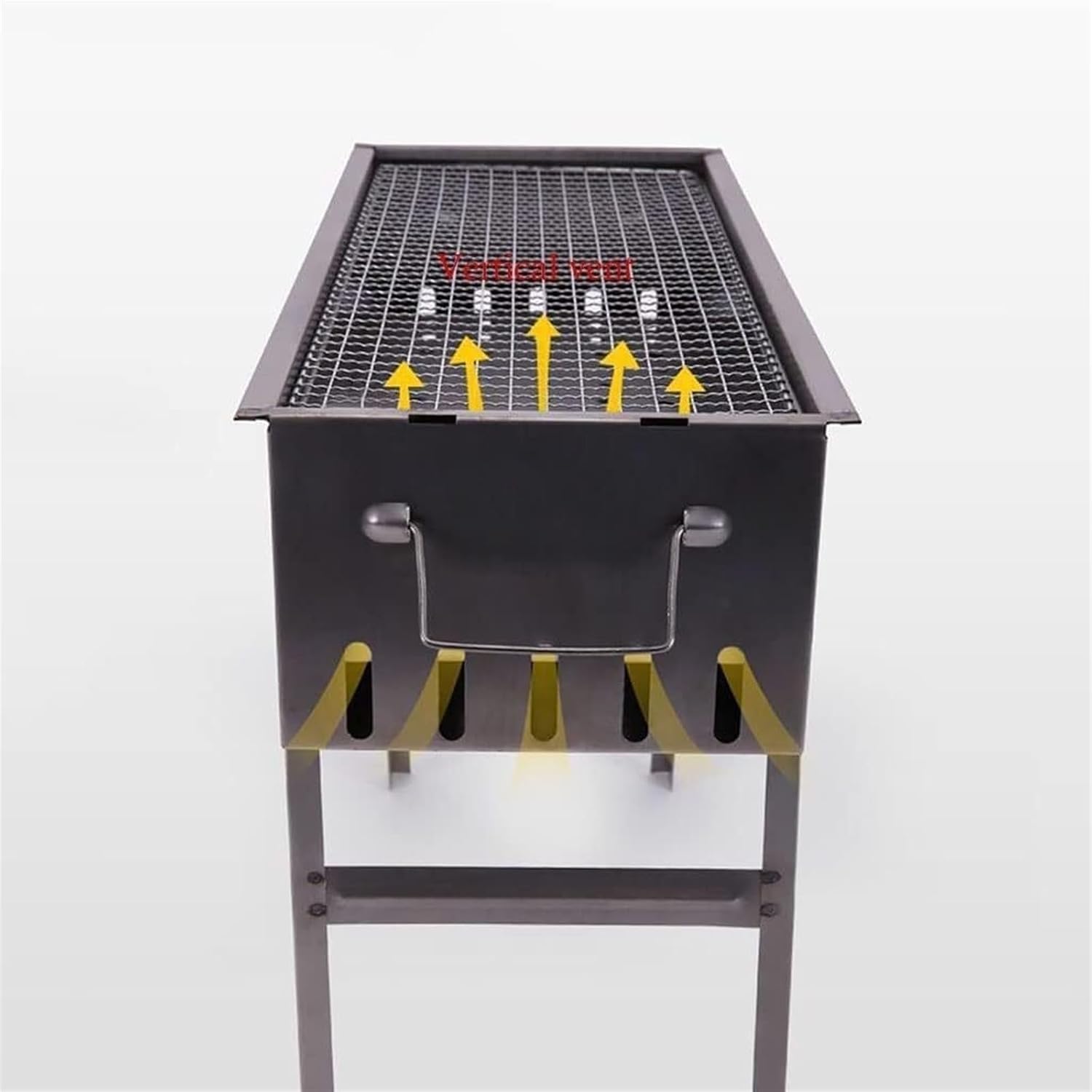Portable Charcoal Grill Outdoor Folding Charcoal Barbecue Grill Portable for Garden Camping Family Dinners BBQ Grill for Outdoor(50 * 47 * 23cm)