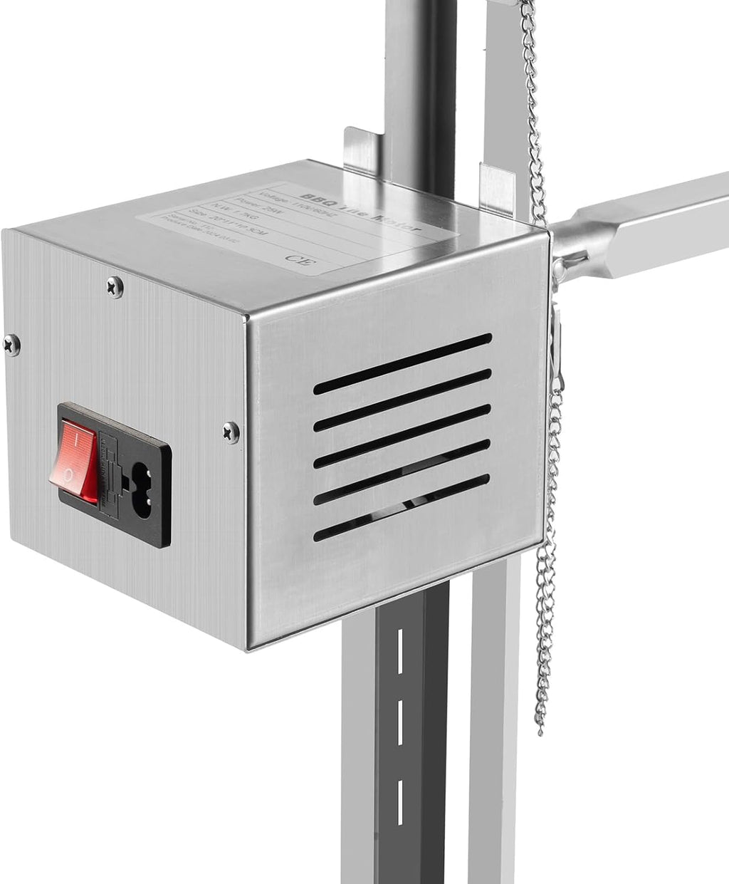 Stainless Steel Electric Rotisserie Grill,360 Rotation BBQ Rotisserie Grill, 88.18 lbs Capacity Rotisserie Stand,Adjustable Height Chicken Lamb Rotisserie Grill for Outdoor Camping Party