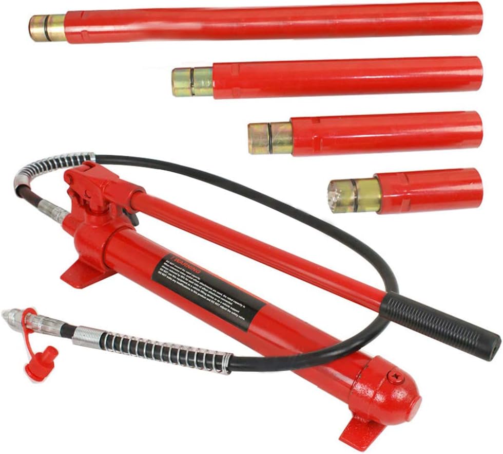 Heavy Duty 10 Ton Porta Power Hydraulic Jack Body Frame Repair Kits Auto Shop Tool Lift for Ram for Loadhandler Truck Bed Unloader Farm/Hydraulic Equipment Construction