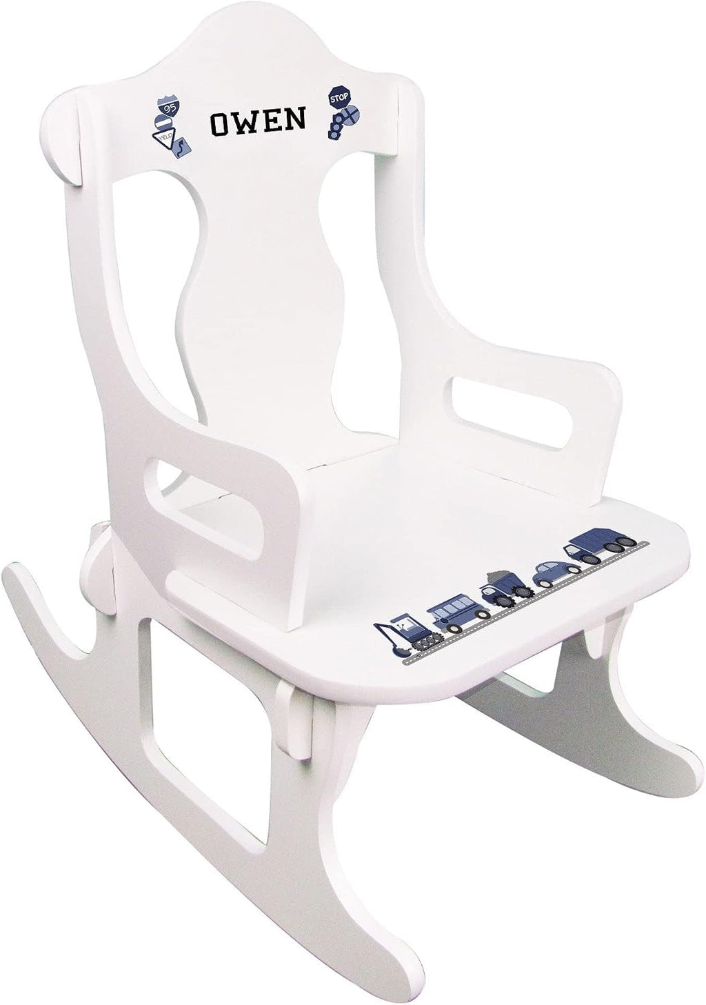 My Bambino Personalized Boys Puzzle Rocker (Transportation) | Personalized Kids Gift