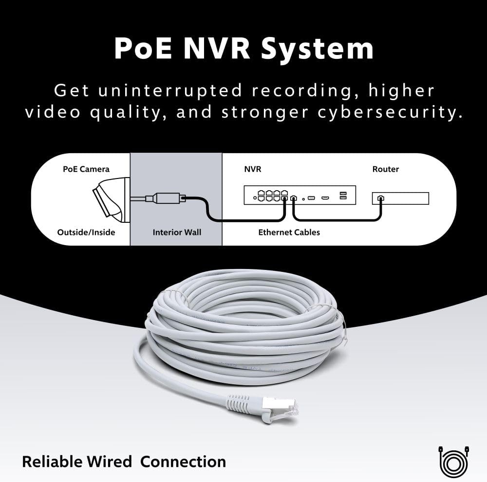 Swann AdvancedX™ Wired NVR 4K Security Camera System, 8 Channels, 8 PoE Dome Cameras Outdoor, 1TB HDD Storage, Color Night Vision, Smart AI Video Analytics/Alerts, Advanced Motion Detect