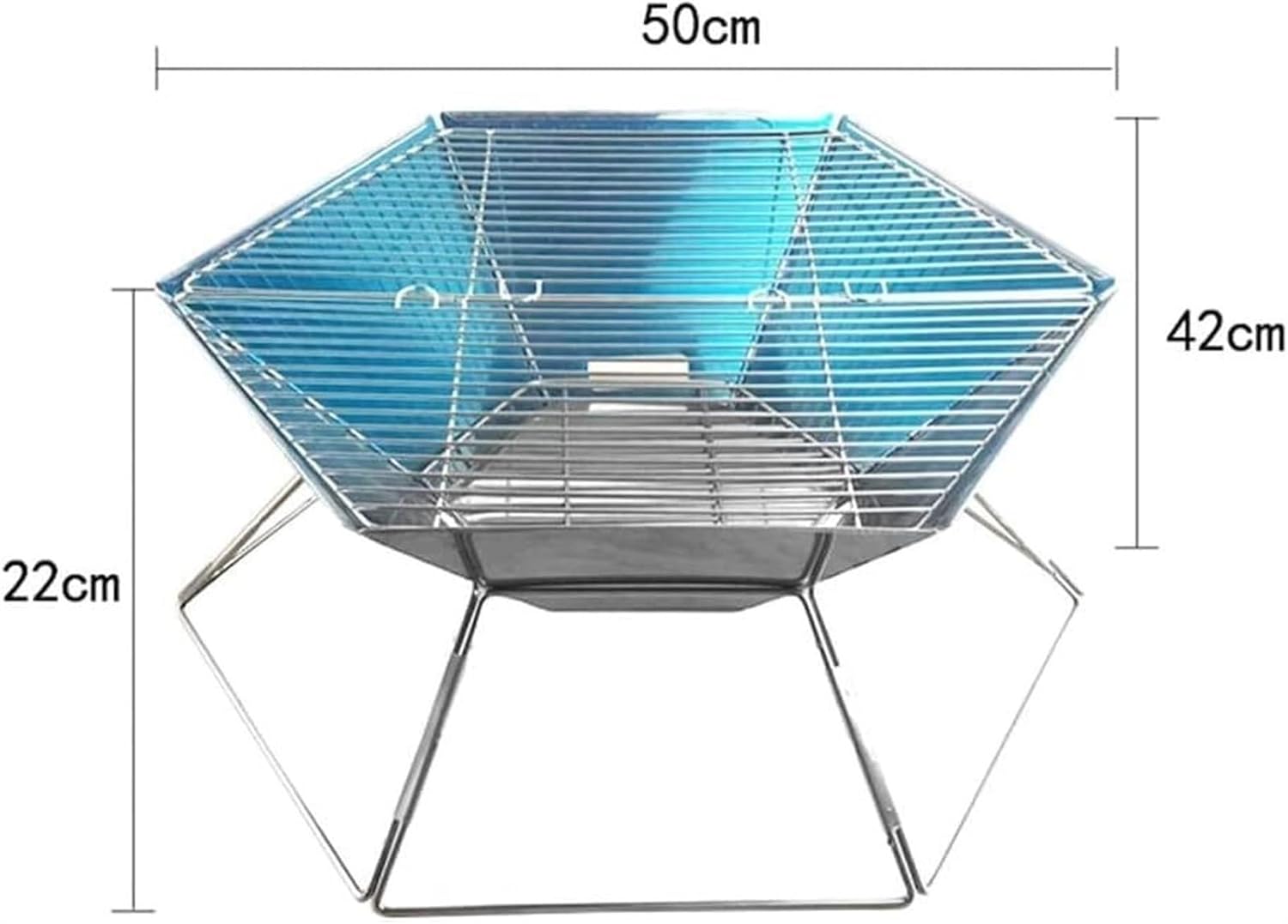 Portable Charcoal Grill Outdoor Stainless Steel Barbecue Grill Charcoal Grill Portable Foldable for Camping BBQ Grill for Outdoor