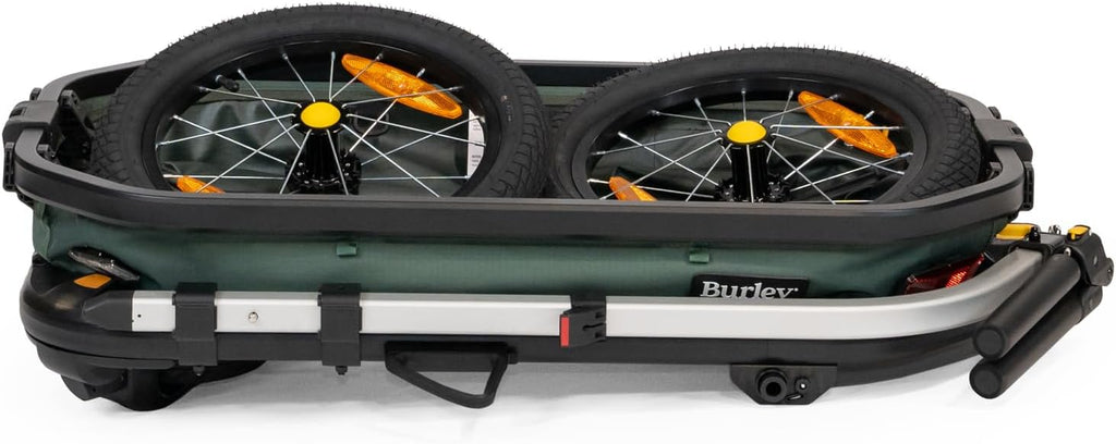 Burley Hopper | Compact Cargo Bike Trailer & Stroller Wagon with Spacious Storage, Rigid Floor, Durable Interior & Parking Brake