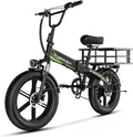Cybervelo 750W Folding Electric Bike, 48V 20.8AH/50AH Large Removable Battery E-Bike, 80 Miles Max Range, 20' Fat Tire Electric Bike for Adults, Adult Electric Bicycles for Commute