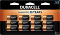 Duracell CR123A 3V Lithium Battery, 3 Volt High Power for Home Safety, Security Devices, Flashlights, Smoke Alarms, Home Automation, Pack of 12