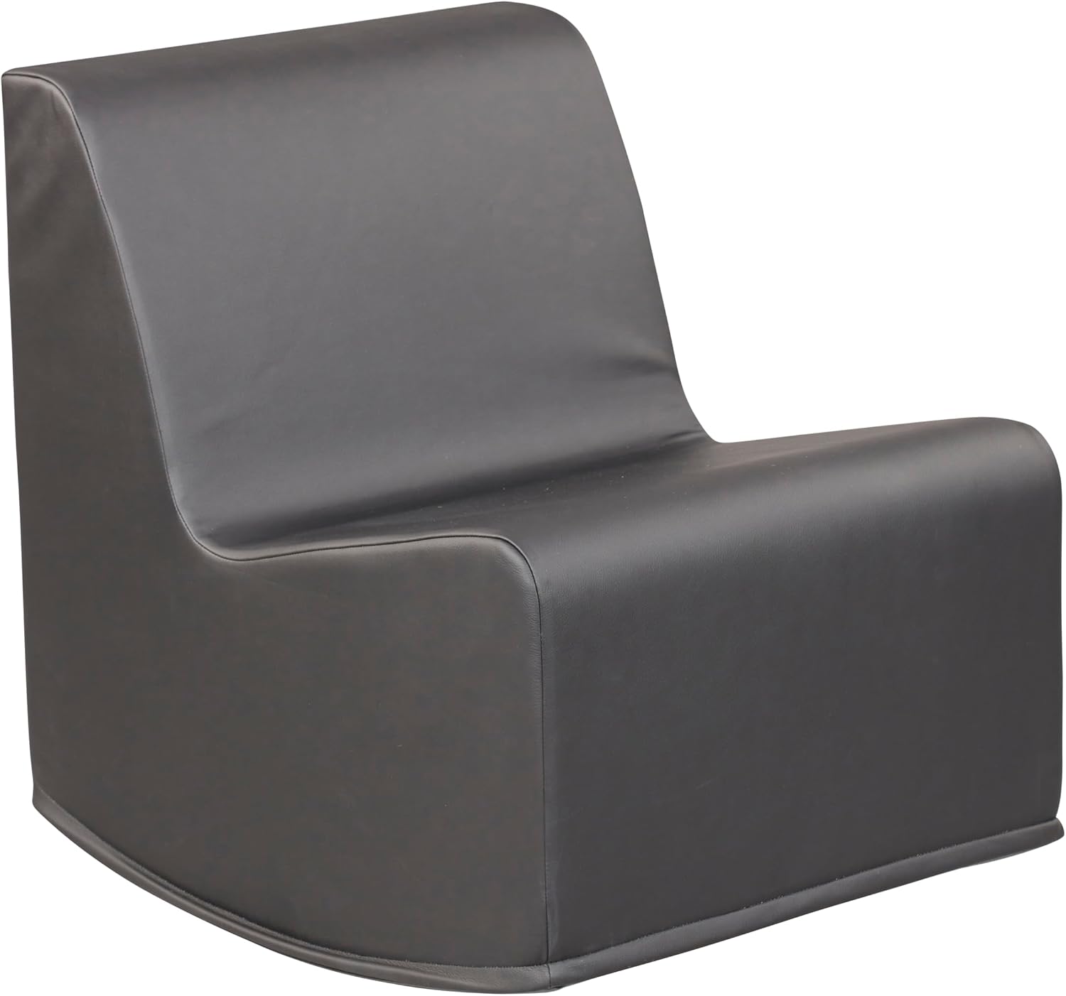 ECR4Kids SoftZone Contoured Rocking Chair, Flexible Seating, Black