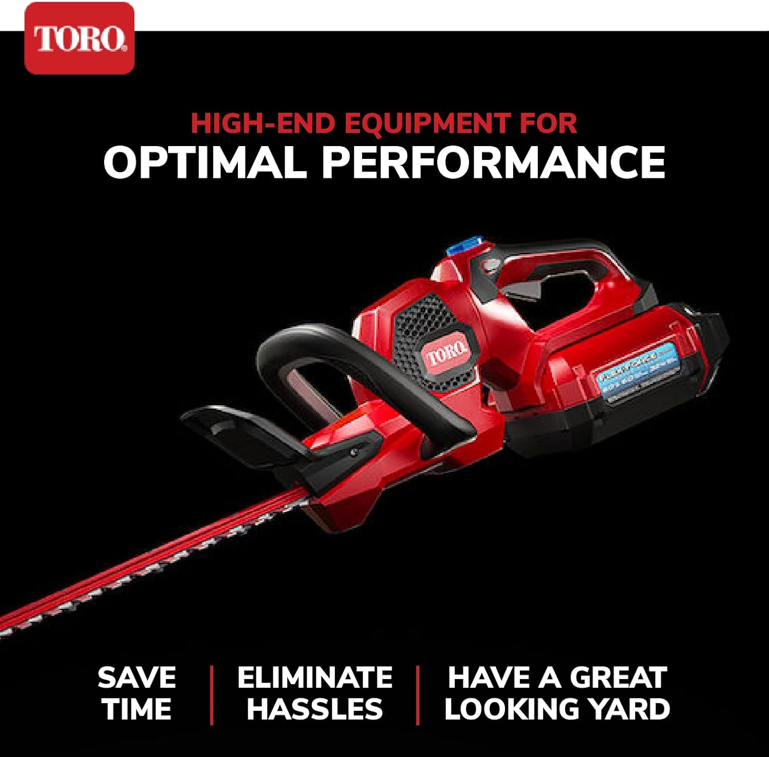 Toro Flex Force 60-Volt Max 24-Inch Cordless Hedge Trimmer with 2.5-Ah Battery and Charger