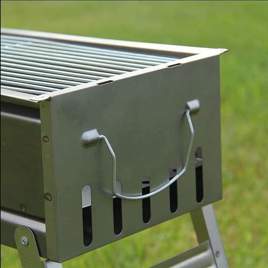 IRYZE Portable Charcoal Grill Home Barbecue Charcoal Barbecue Grill Shelf Outdoor Grill 3-8 People BBQ Utensils BBQ Grill for Outdoor (Size : 62cm)
