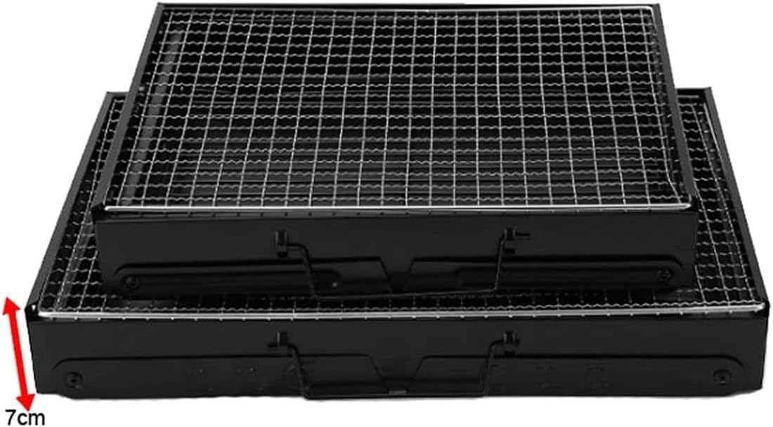 IRYZE Portable Charcoal Grill Charcoal Grill Easy to Install Barbecue Grilling Portable for Outdoor BBQ Picnic Patio Backyard BBQ Grill for Outdoor (Size : 43x29x23cm)