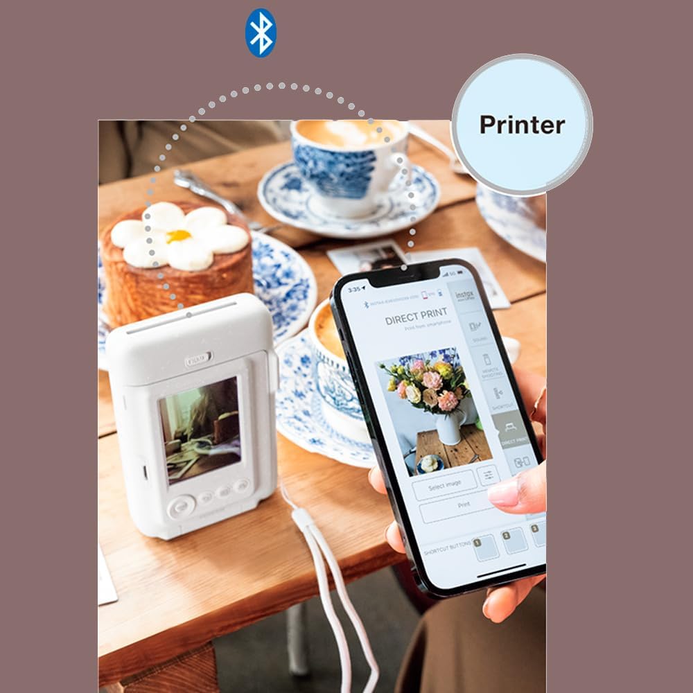 Fujifilm Instax Mini LiPlay Hybrid Instant Camera and Smartphone Printer (Deep Bronze) Bundle with Instax Mini Twin Film Pack (20 Exposures), Instax Mini Monochrome Film, and Accessory Kit (4 Items)