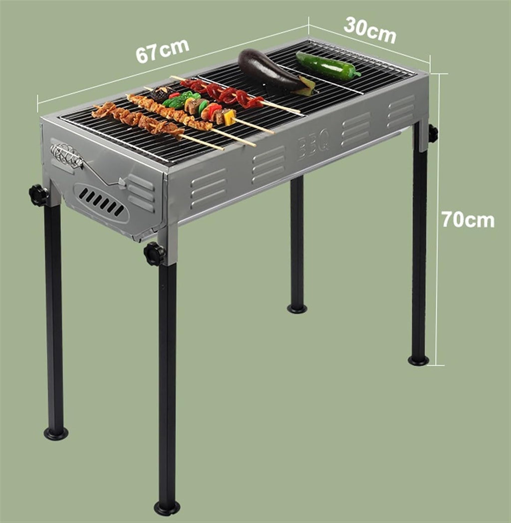 Portable Charcoal Grill Outdoor Household Barbecue Grill Charcoal Stainless Steel Suitable for Garden Beach Party BBQ Grill for Outdoor