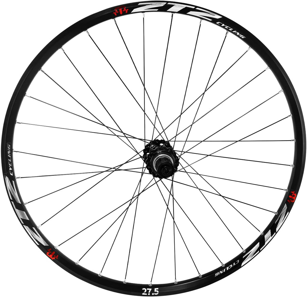 26'/27.5'/29' Mountain Bike Wheelset，Ultralight Aluminum Alloy Rim 32H High Strength Bike Wheels， Quick Release Disc Brake MTB Wheel Set， Compatible 7-12 Speed Cassette